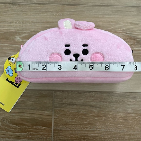 BTS BT21 Line Friends Baby Cooky Plush Zippered Pencil Bag - Picture 4 of 5